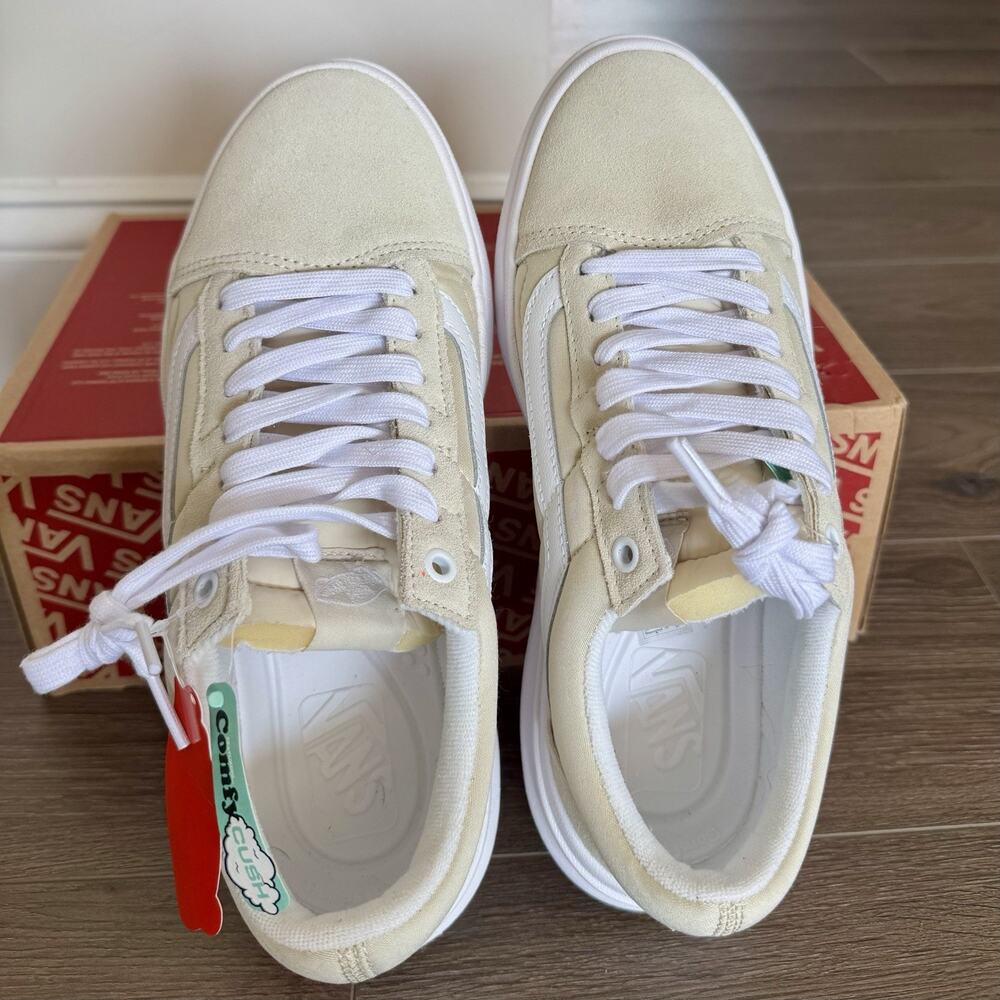 VANS Old Skool Overt CC Platform Sand Low Shoes Comfy Cush Mens 8 Womens 9.5 - Picture 2 of 13